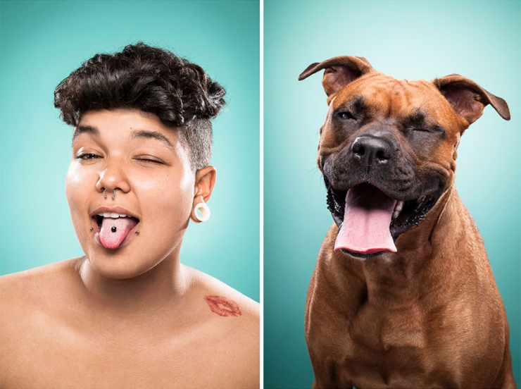 Illustration de l'article : Tel humain, tel chien : 22 photos d'hommes et de femmes imitant leurs chiens