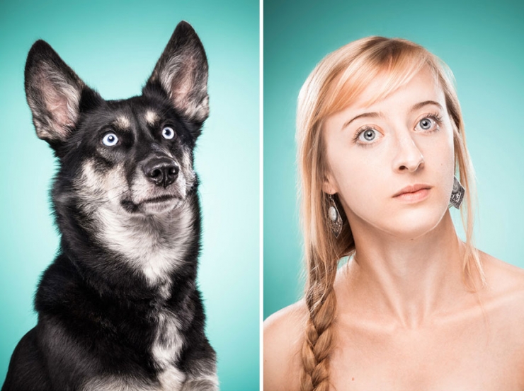 Illustration de l'article : Tel humain, tel chien : 22 photos d'hommes et de femmes imitant leurs chiens