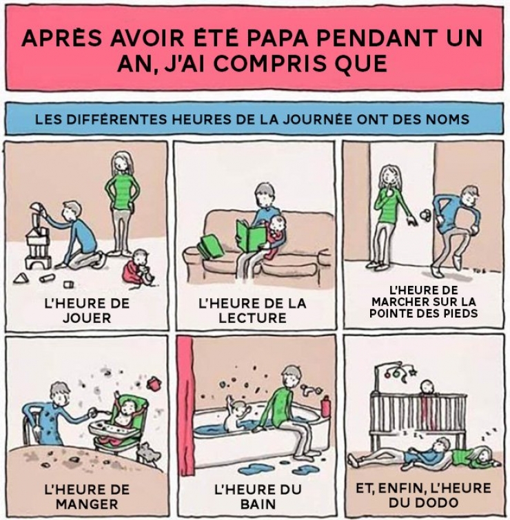 Illustration de l'article : Découvrez ces 9 illustrations qui montrent que ce n’est pas toujours facile d’être un jeune papa !