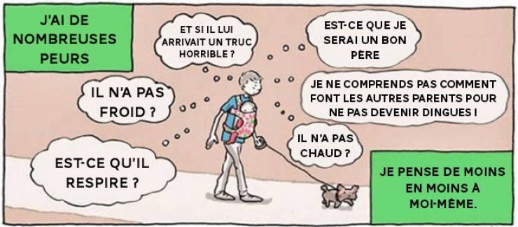 Illustration de l'article : Découvrez ces 9 illustrations qui montrent que ce n’est pas toujours facile d’être un jeune papa !
