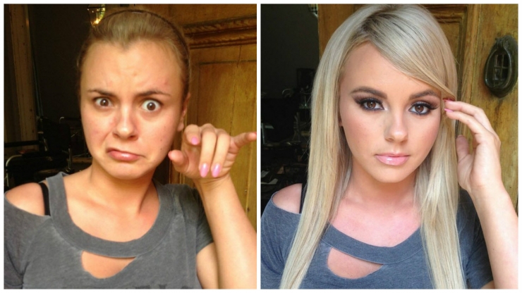 Illustration de l'article : Sans maquillage, ces actrices de films pour adultes font bien moins d&rsquo;effet aux hommes...