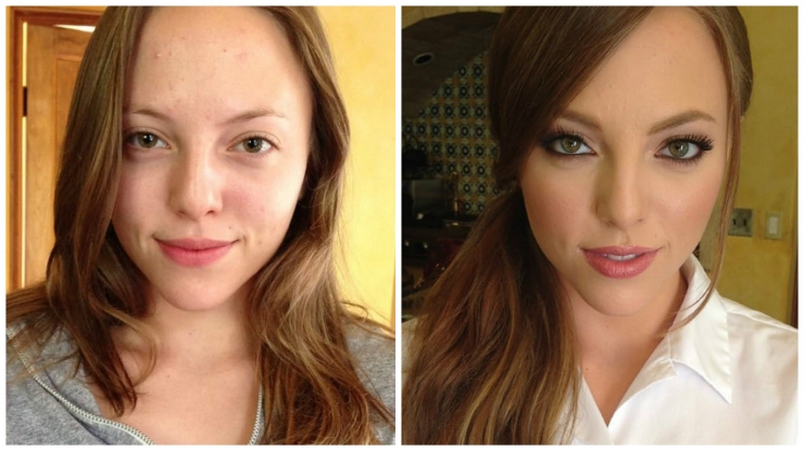 Illustration de l'article : Sans maquillage, ces actrices de films pour adultes font bien moins d&rsquo;effet aux hommes...