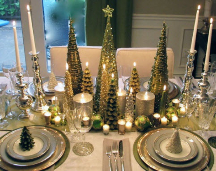 Illustration de l'article : Voici 20 idées de décorations de tables de Noël… La 3 est magnifique !