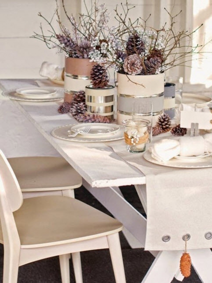 Illustration de l'article : Voici 20 idées de décorations de tables de Noël… La 3 est magnifique !