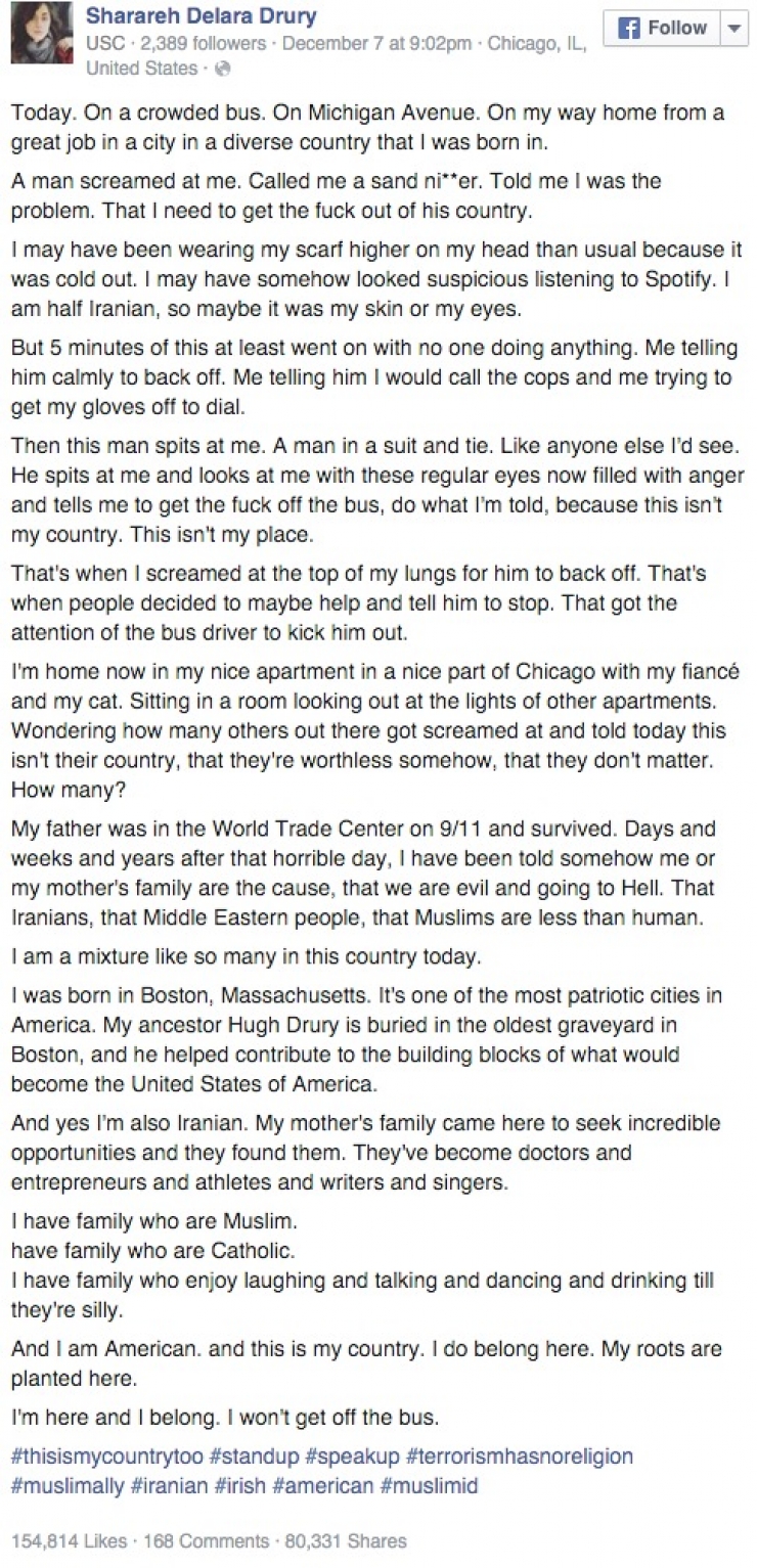 Illustration de l'article : Un homme crache dessus parce qu’elle est Musulmane… Sa réponse touchante fait le tour du monde !