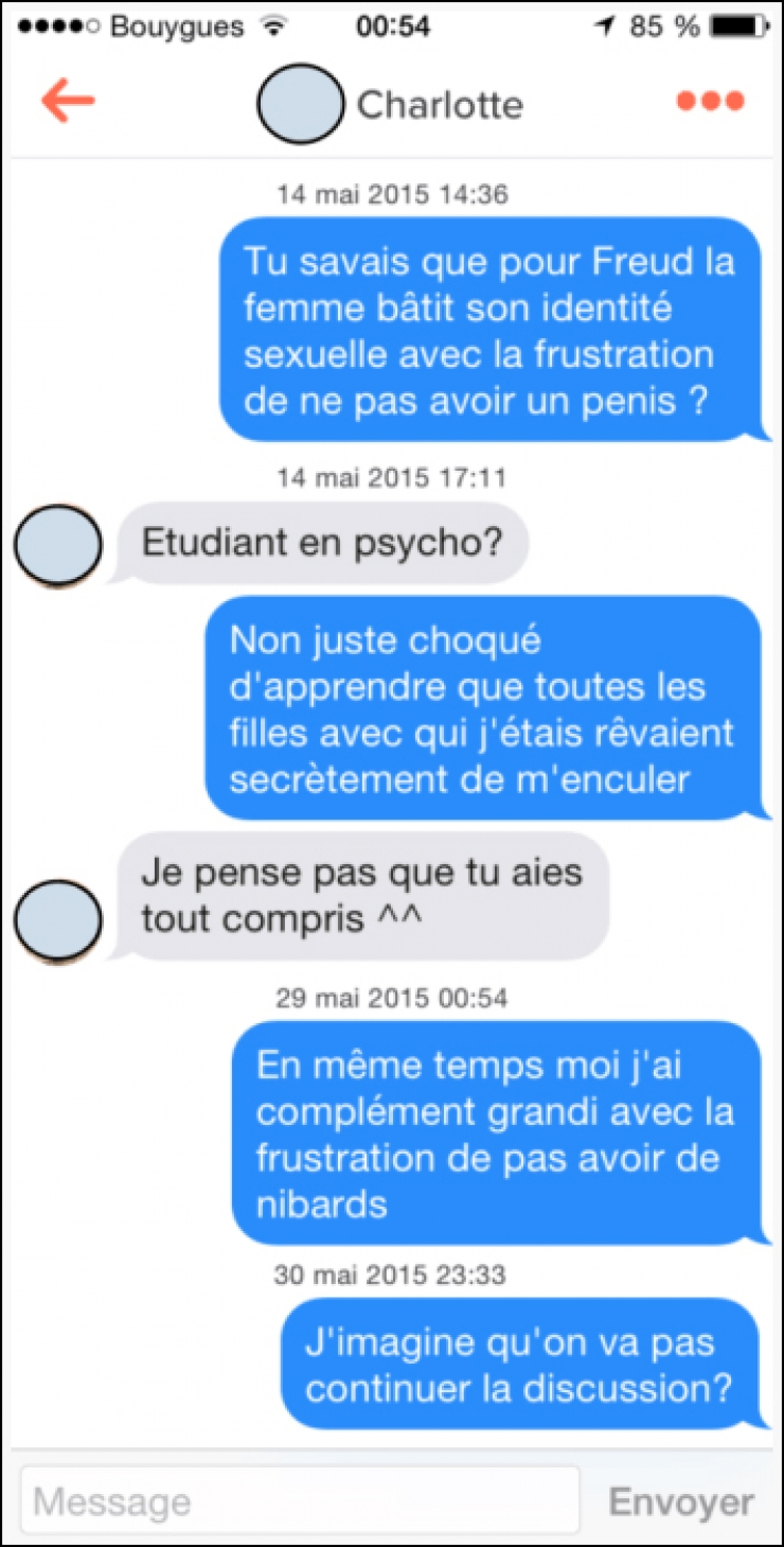 Illustration de l'article : Ces 21 mecs pensaient avoir le truc pour draguer sur Tinder… Heureusement que le ridicule ne tue pas !