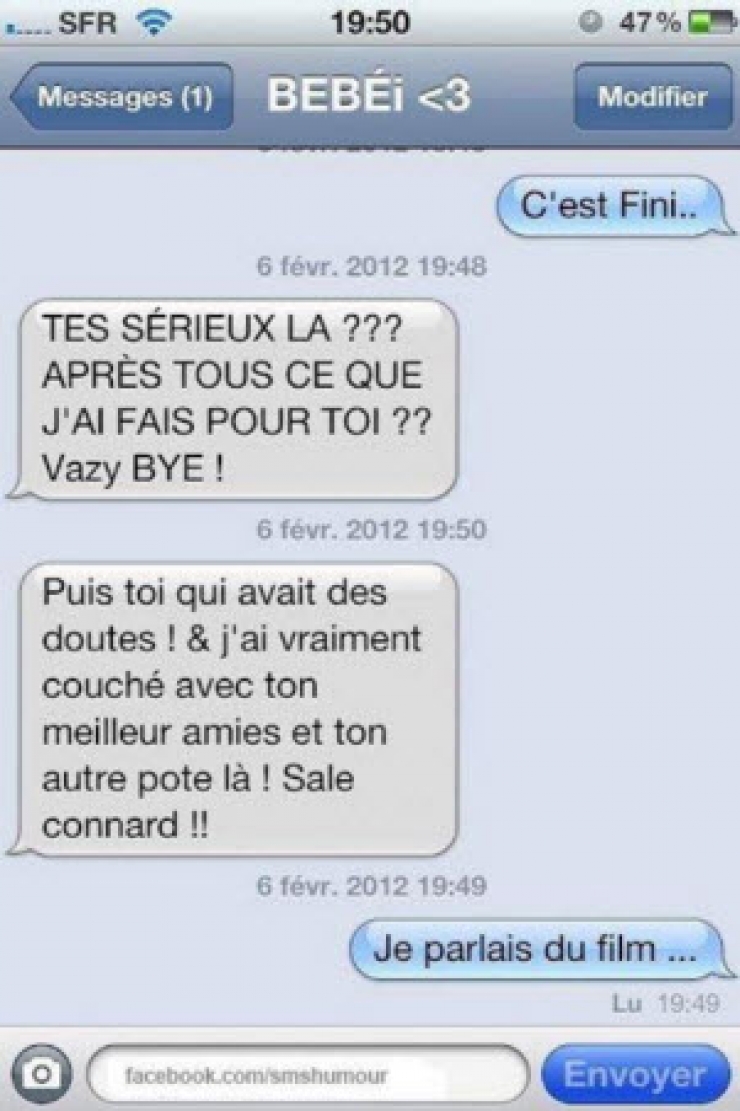 Illustration de l'article : Pas toujours facile la vie de couple, la preuve avec ces 18 sms très drôles !