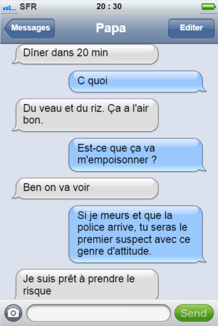 Illustration de l'article : Ces 17 sms nous prouvent que les parents ont une répartie au top !