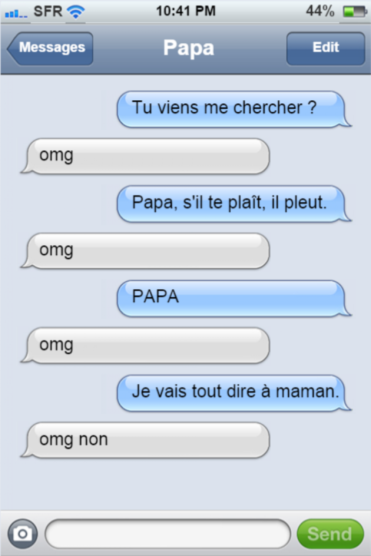 Illustration de l'article : Ces 17 sms nous prouvent que les parents ont une répartie au top !