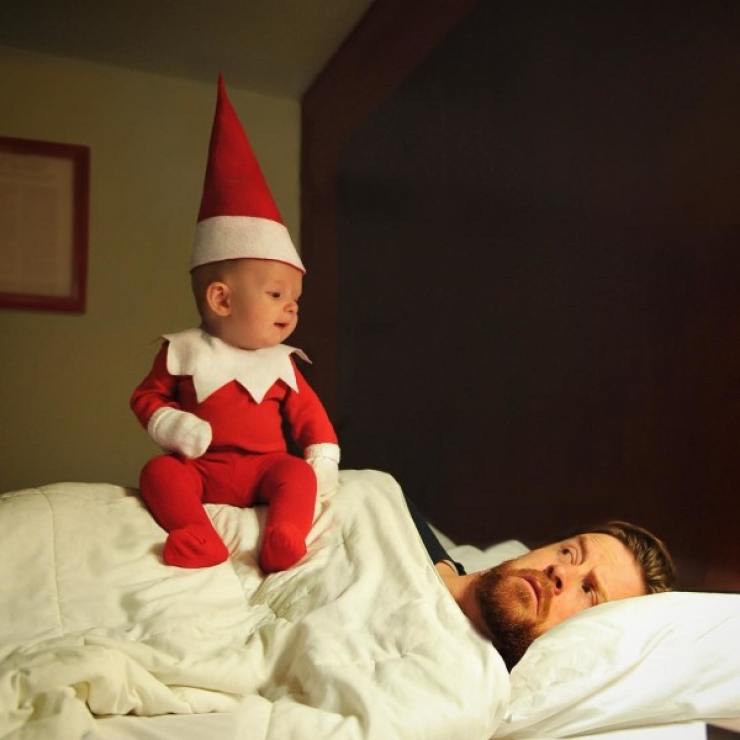 Illustration de l'article : Il transforme son bébé en lutin le temps d'un shooting photo adorable...