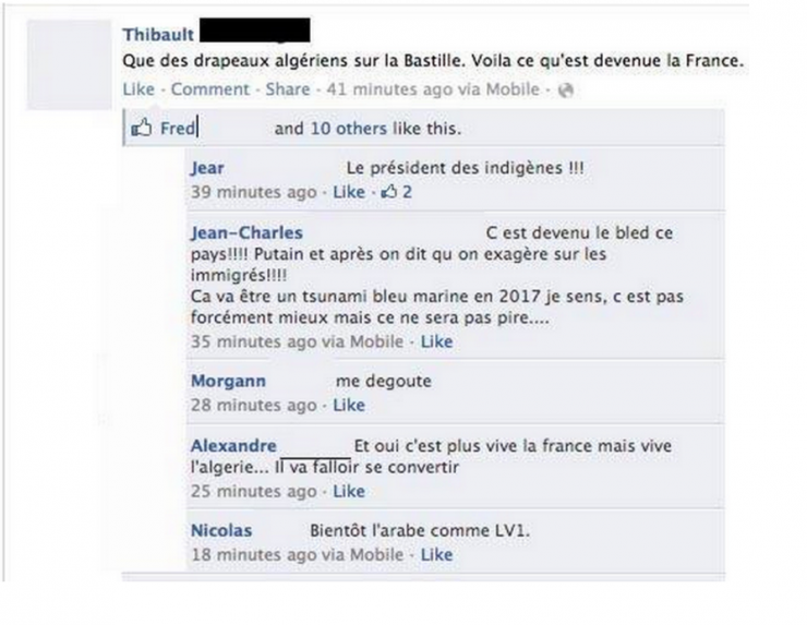 Illustration de l'article : Top 16 des statuts les plus racistes croisés sur la toile… Les gens n’ont même plus honte !