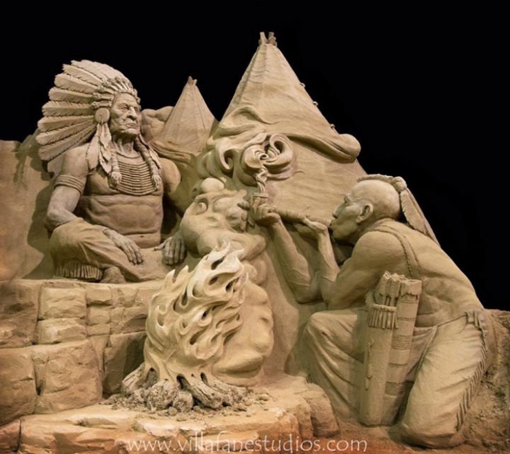 Illustration de l'article : Ses sculptures sur sable sont de v&eacute;ritables chefs-d'oeuvre