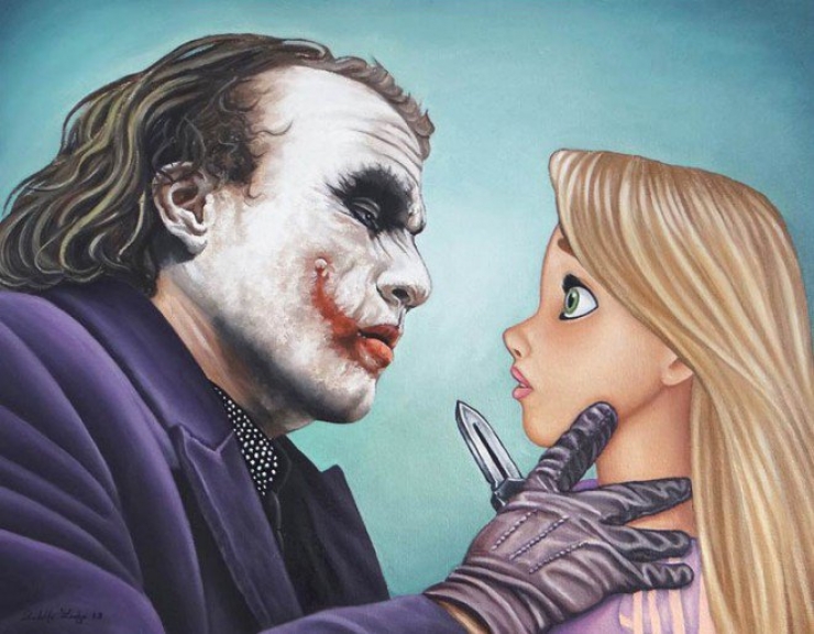 Illustration de l'article : Et si les méchants rencontraient les princesses Disney ?