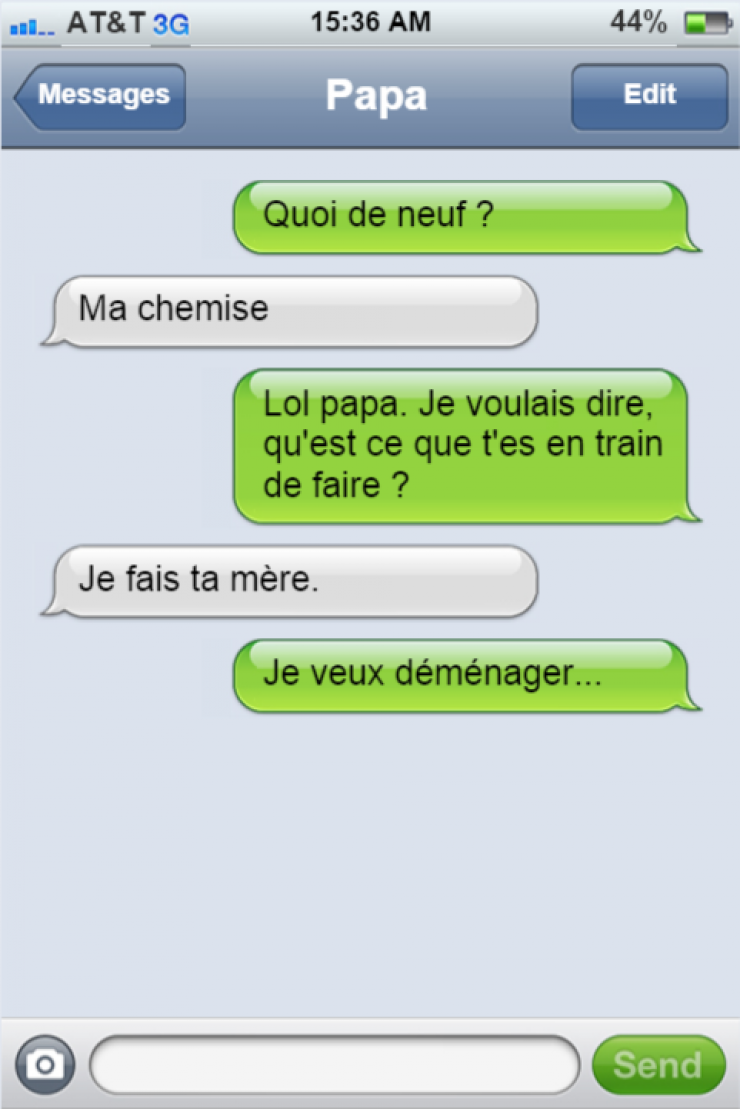 Illustration de l'article : Quand les parents envoient des textos à leur progéniture ça donne quelque chose de très drôle