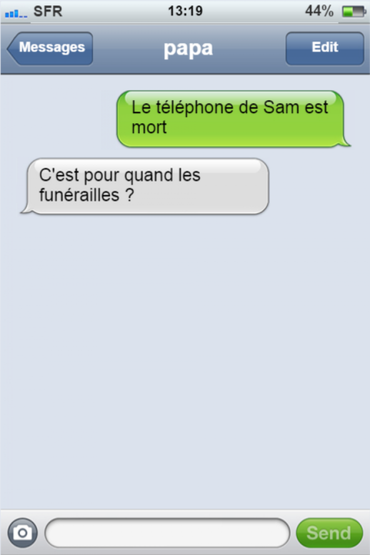 Illustration de l'article : Quand les parents envoient des textos à leur progéniture ça donne quelque chose de très drôle