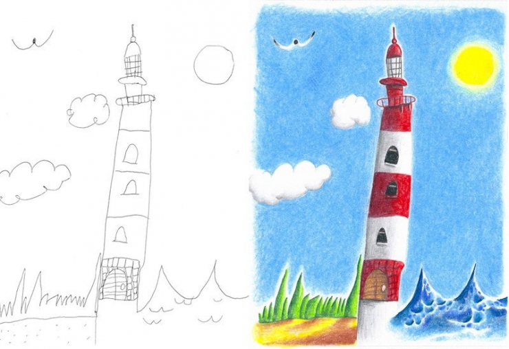 Illustration de l'article : Ce papa-g&eacute;nie d&eacute;cide de rendre les dessins de ses enfants plus attrayants en les colorants