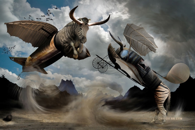 Illustration de l'article : Le monde surréaliste et peuplé d'animaux étranges de Chris Bennett (12 photos)