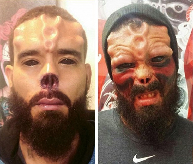 Illustration de l'article : Pr&ecirc;t &agrave; tout pour ressembler &agrave; Cr&acirc;ne Rouge, le super-vilain de Marvel 