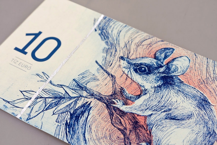 Illustration de l'article : Elle en a marre du design des billets en Euro alors elle cr&eacute;e les siens... Avouez qu'ils sont bien plus beaux...