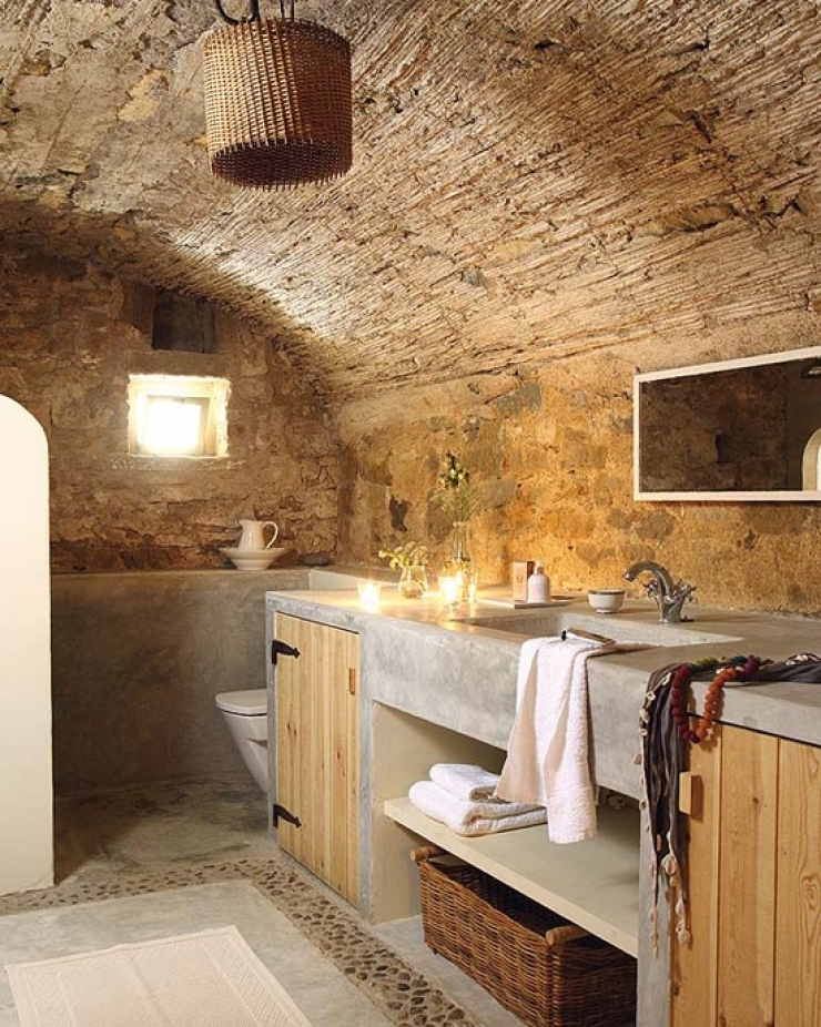 Illustration de l'article : 38 magnifiques salles de bains en pierre pour vous inspirer !