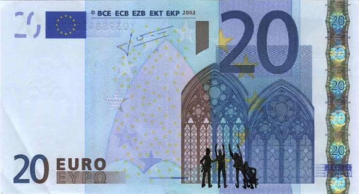 Illustration de l'article : Ce que cet artiste fait avec ces billets de banque en raison de la crise financi&egrave;re est incroyable