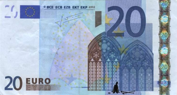 Illustration de l'article : Ce que cet artiste fait avec ces billets de banque en raison de la crise financi&egrave;re est incroyable