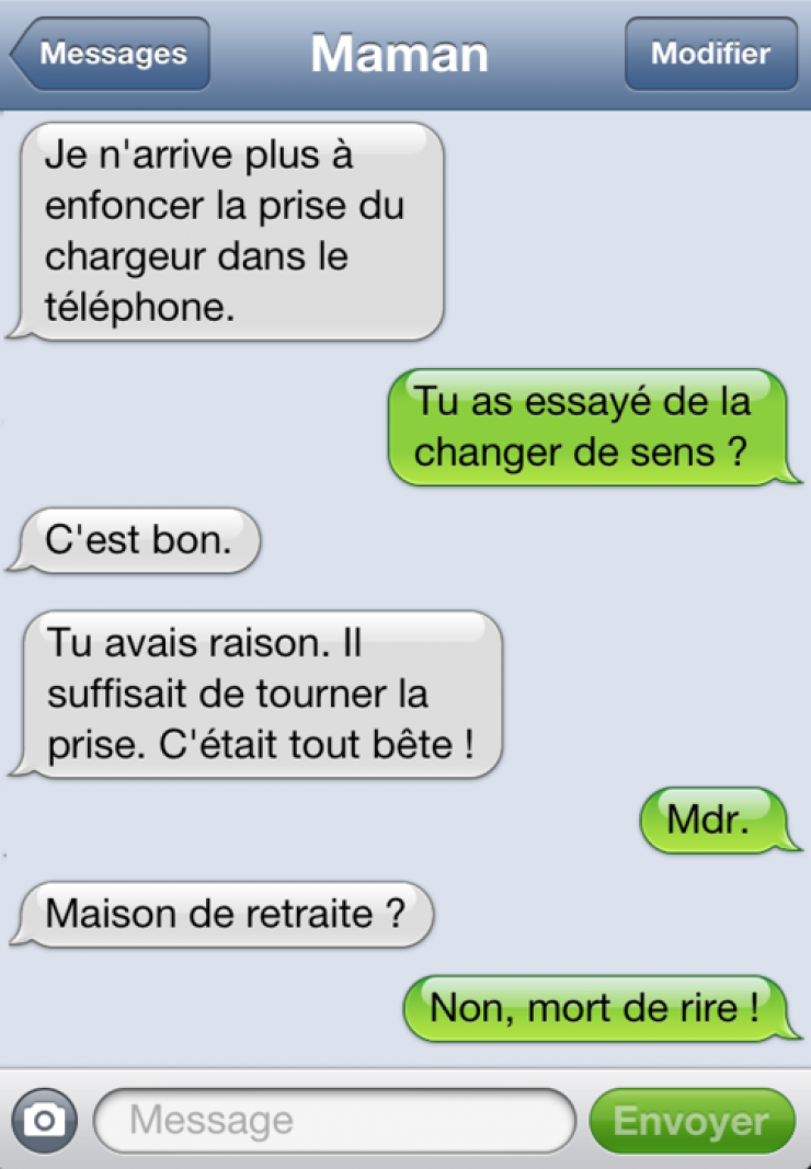 Illustration de l'article : Quand les Mamans se mettent &agrave; faire des SMS...Le r&eacute;sultat est vraiment hilarant!