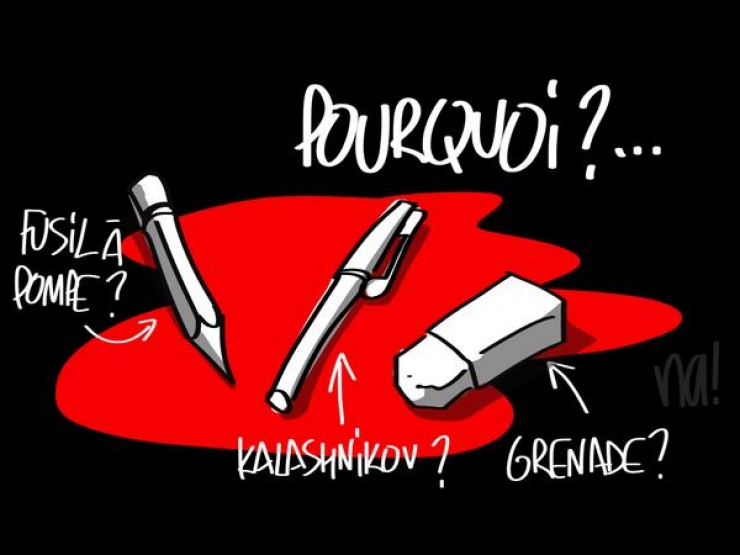 Illustration de l'article : Hommage illustr&eacute; &agrave; Charlie Hebdo