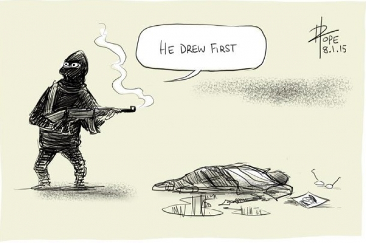 Illustration de l'article : Hommage illustr&eacute; &agrave; Charlie Hebdo