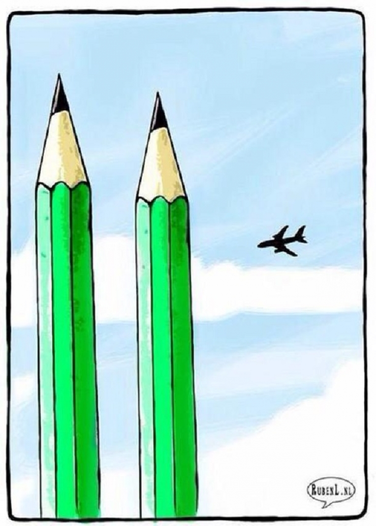 Illustration de l'article : Hommage illustr&eacute; &agrave; Charlie Hebdo
