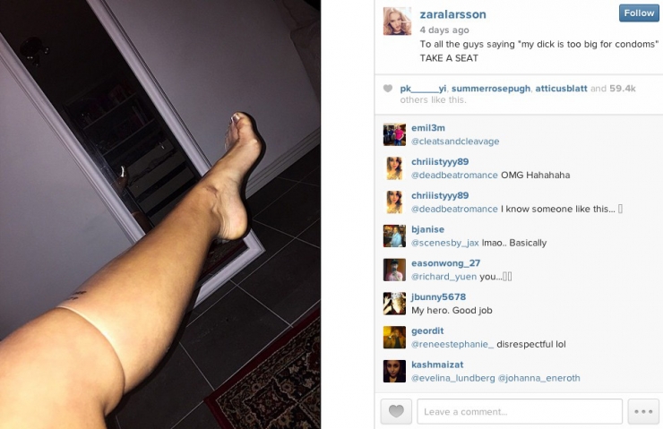 Illustration de l'article : Cette femme a la solution pour calmer les mecs qui estiment avoir un "engin" trop gros pour une capote!