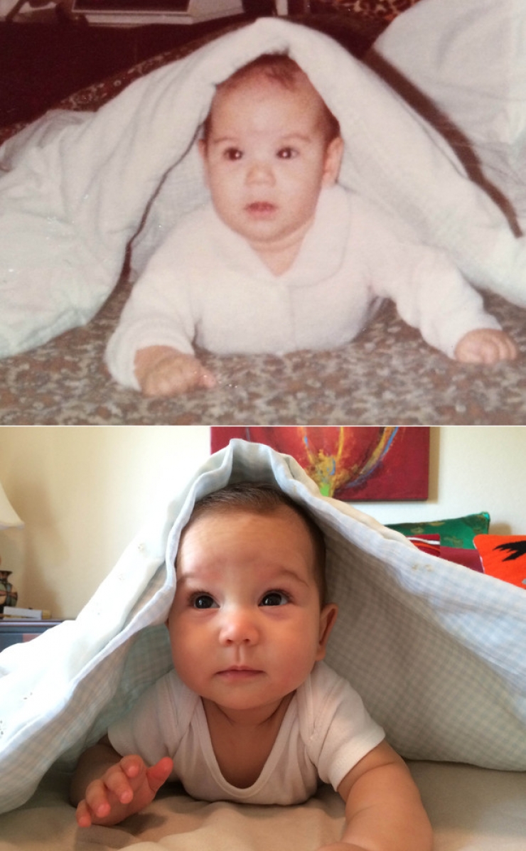 Illustration de l'article : Le portrait crach&eacute; de leurs parents! 41 enfants qui donnent l'impression de voir en double!