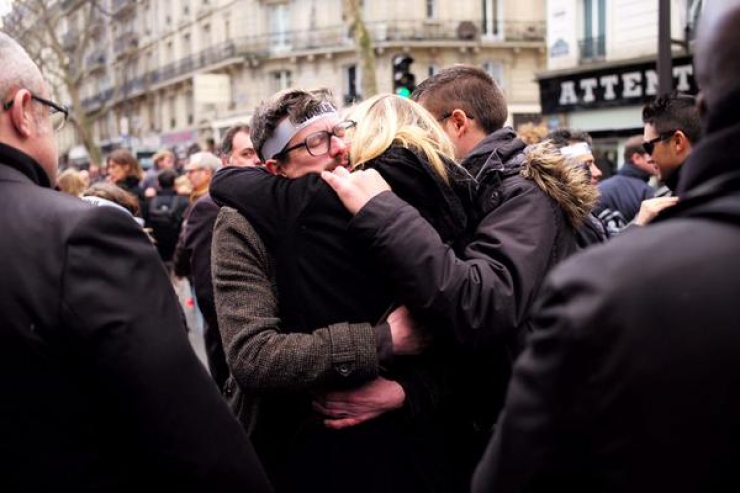 Illustration de l'article : Les plus belles images de la marche r&eacute;publicaine du 11 janvier 2015