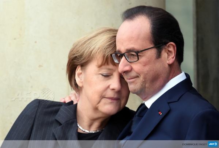 Illustration de l'article : Les plus belles images de la marche r&eacute;publicaine du 11 janvier 2015