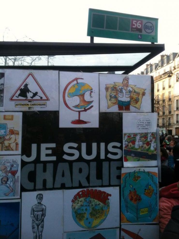 Illustration de l'article : Les plus belles images de la marche r&eacute;publicaine du 11 janvier 2015