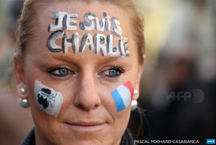 Illustration de l'article : Les plus belles images de la marche r&eacute;publicaine du 11 janvier 2015