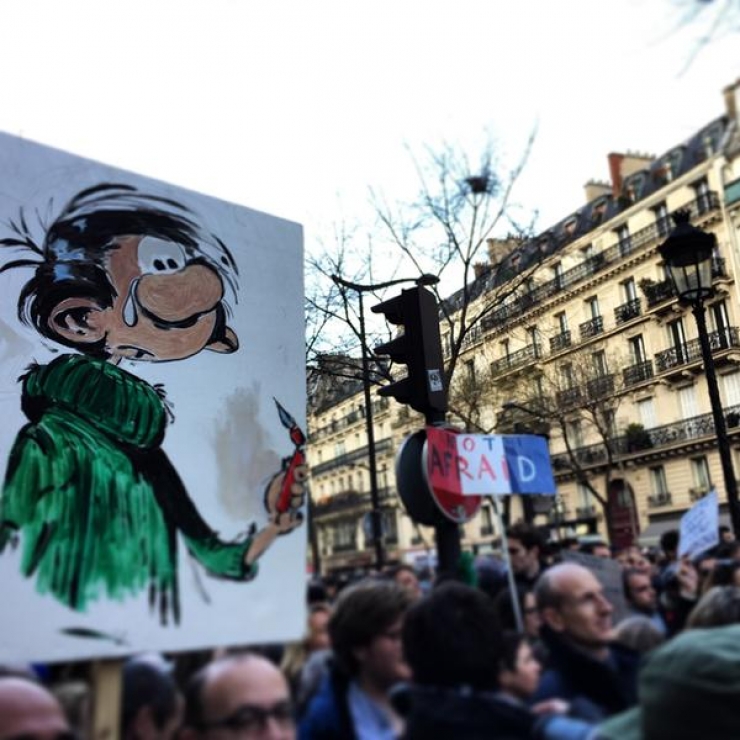 Illustration de l'article : Les plus belles images de la marche r&eacute;publicaine du 11 janvier 2015