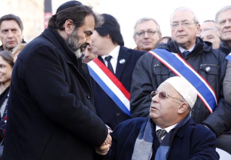 Illustration de l'article : Les plus belles images de la marche r&eacute;publicaine du 11 janvier 2015