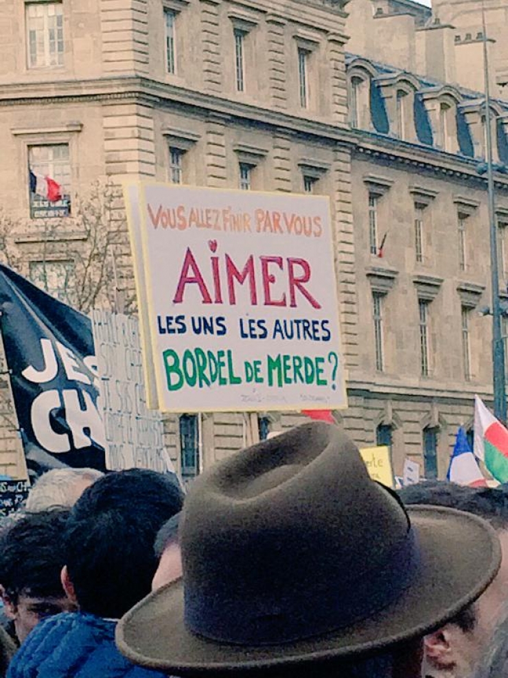 Illustration de l'article : Les plus belles images de la marche r&eacute;publicaine du 11 janvier 2015