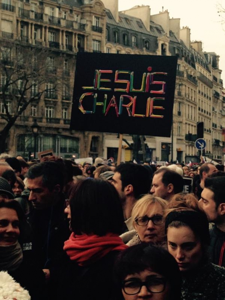 Illustration de l'article : Les plus belles images de la marche r&eacute;publicaine du 11 janvier 2015