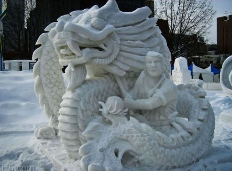 Illustration de l'article : Ces 15 merveilles de sculpture sur neige vont vous scotcher