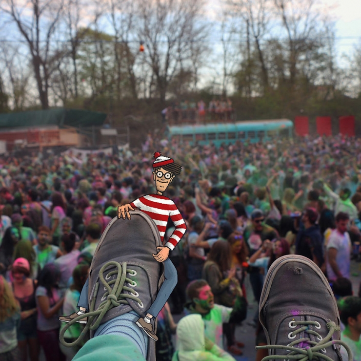 Illustration de l'article : 20 photos de New York auxquelles ont &eacute;t&eacute; ajout&eacute;s d'amusants personnages, par Eliska Podzimkova