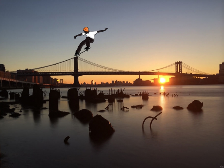 Illustration de l'article : 20 photos de New York auxquelles ont &eacute;t&eacute; ajout&eacute;s d'amusants personnages, par Eliska Podzimkova