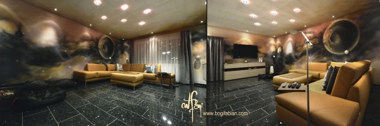 Illustration de l'article : Cette pi&egrave;ce parait banale pourtant lorsqu'on &eacute;teint la lumi&egrave;re, c'est un tout autre monde!