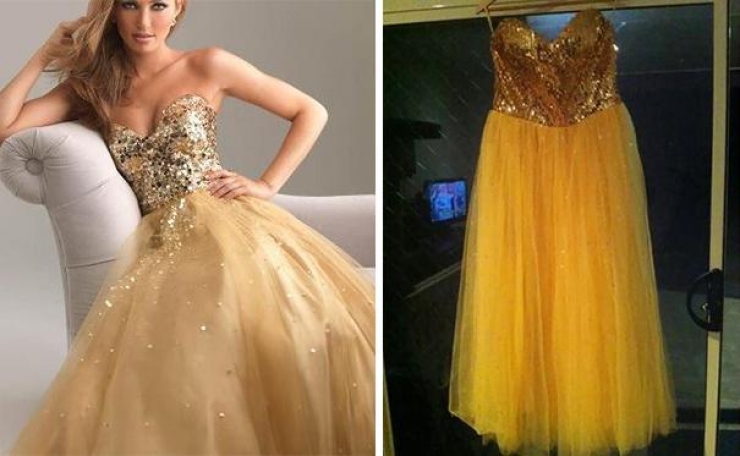 Illustration de l'article : La diff&eacute;rence entre les robes des publicit&eacute;s et les contrefa&ccedil;ons ! Choquant !  