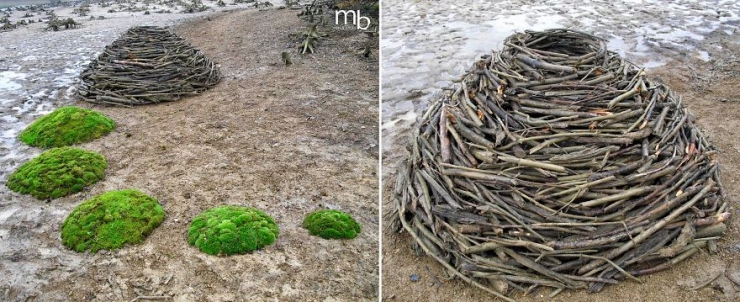 Illustration de l'article : Il se sert de ce que lui offre la nature pour cr&eacute;er des oeuvres d'art destin&eacute;es &agrave; y retourner (13 photos)