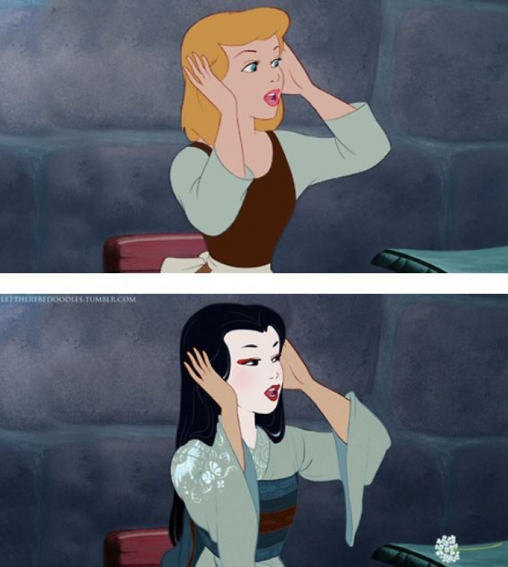 Illustration de l'article : Et si les princesses Disney changeaient de nationalité ?!