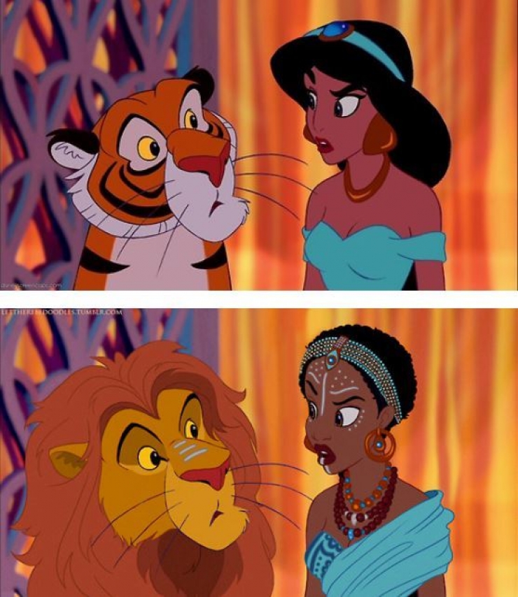 Illustration de l'article : Et si les princesses Disney changeaient de nationalit&eacute; ?!