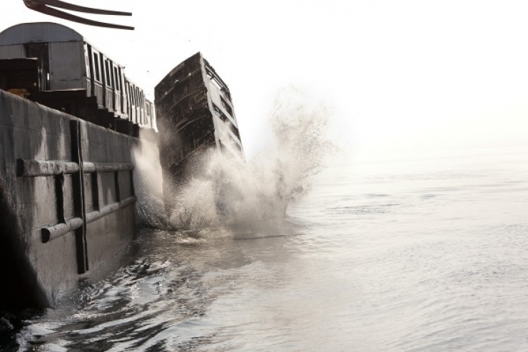 Illustration de l'article : Ces anciens wagons du m&eacute;tro new-yorkais sont jet&eacute;s dans la mer. Quand vous saurez pourquoi, vous serez surpris !