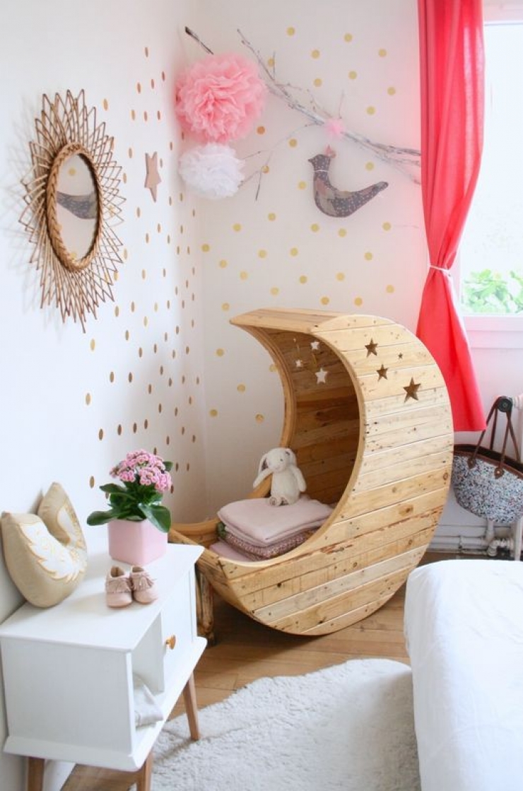 Illustration de l'article : Astuce: voici 76 idées Déco pour apporter un peu d'originalité dans la chambre de bébé!